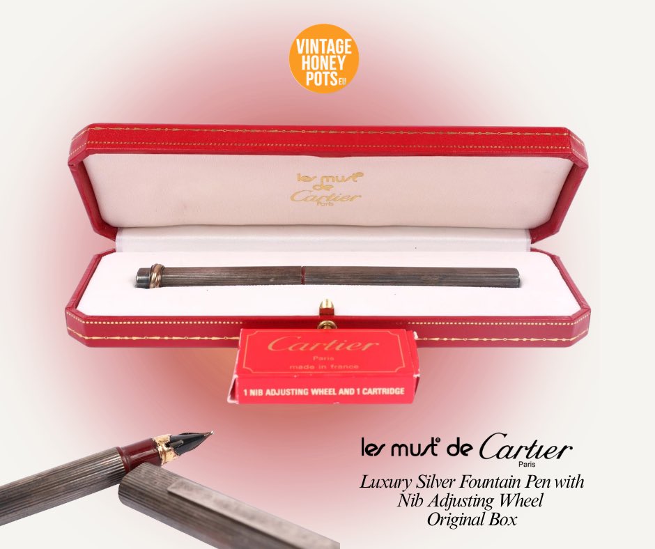 vintageHPEU's tweet image. Fall back in love with your handwriting with this exquisite @cartier fountain pen. Available, here: ebay.de/itm/1578704112… #vintagefountainpen #vintage #handwriting #notbuyingnew