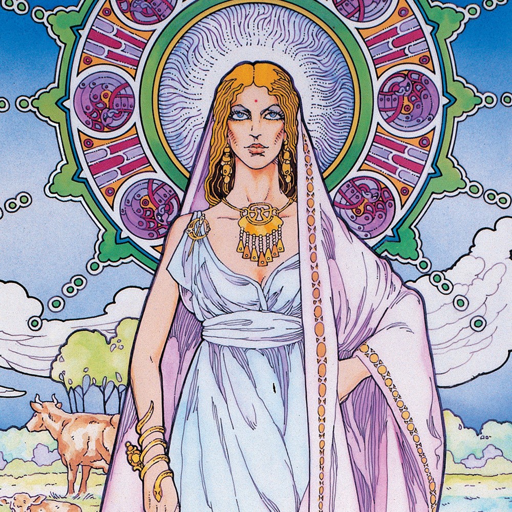 NeuKelte's tweet photo. #MythologyMonday @MythologyMonday #Celtic: `#Newgrange was the palace (Brú) of #Bóand, goddess of the river beneath the mound. It was Bóand (sometimes called #Eithne) who first lived here with #Elcmar (sometimes #Nechtan).
1/3 https://t.co/yvRYU7irci
