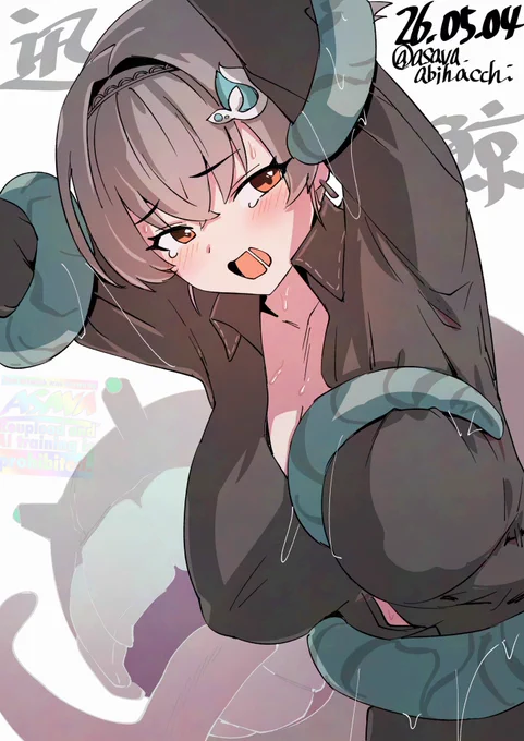 ※2人?で神輿を担いでいます がんばれー #艦これ版深夜の真剣お絵描き60分一本勝負 #艦これ版真剣お絵描き60分一本勝負_20260504
