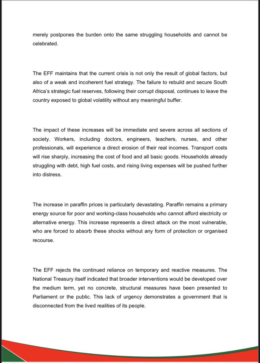 Economic Freedom Fighters tweet media