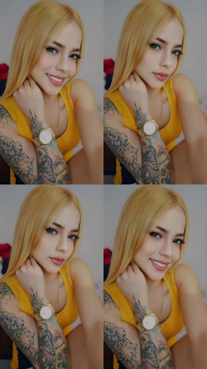 Flaquita, rubia y tatuada 🤭