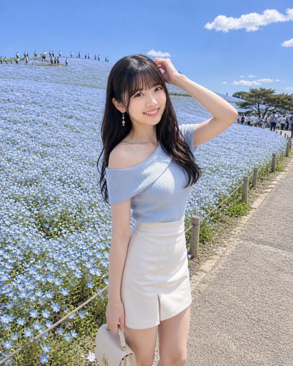 Sayuri_078's tweet image. ひたち海浜公園のネモフィラ💠

青い花がふわっと広がっていて、
空までつながって見える景色でした。

春に一度は見てみたい絶景かも…♡
#ひたち海浜公園
#ネモフィラ