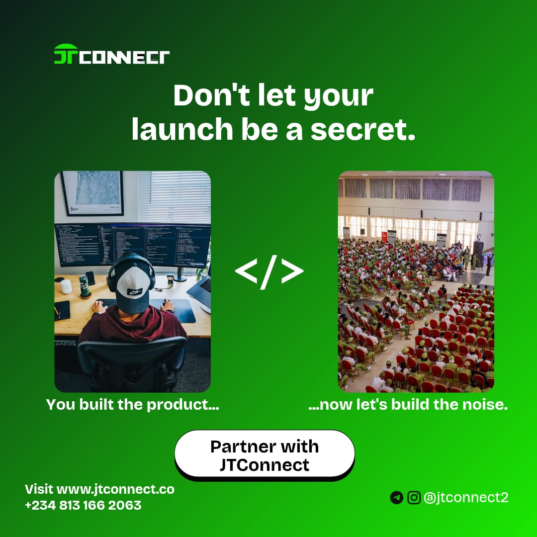 jtconnect2's tweet photo. You built the product. Let’s build the hype. 🚀
Don’t let your launch go unnoticed. Partner with JTConnect and make sure the world hears you.
#JTConnect #LaunchLoud #MarketingThatMatters https://t.co/nzsEmXIbPD