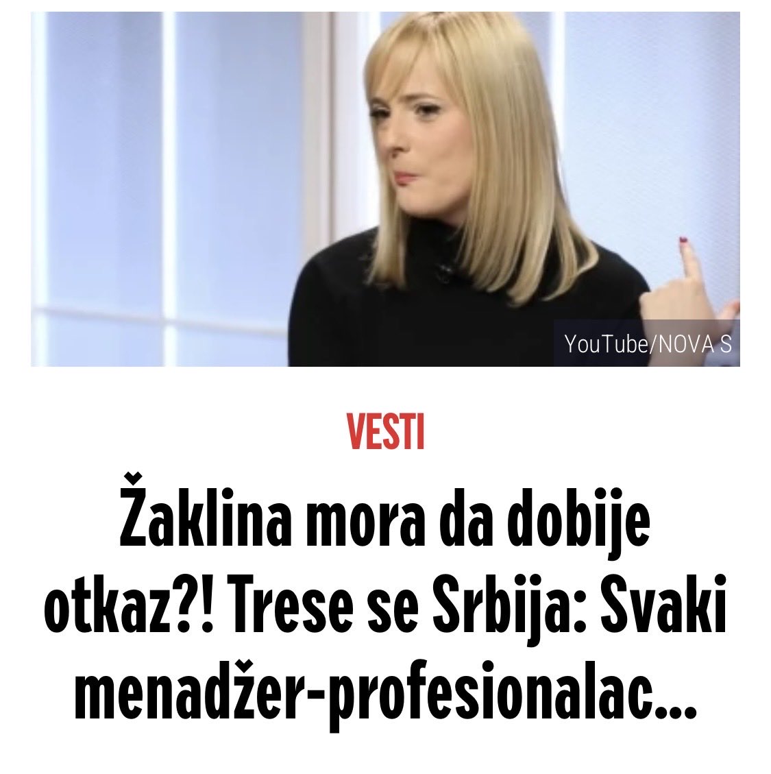 Žaklina Tatalović tweet media
