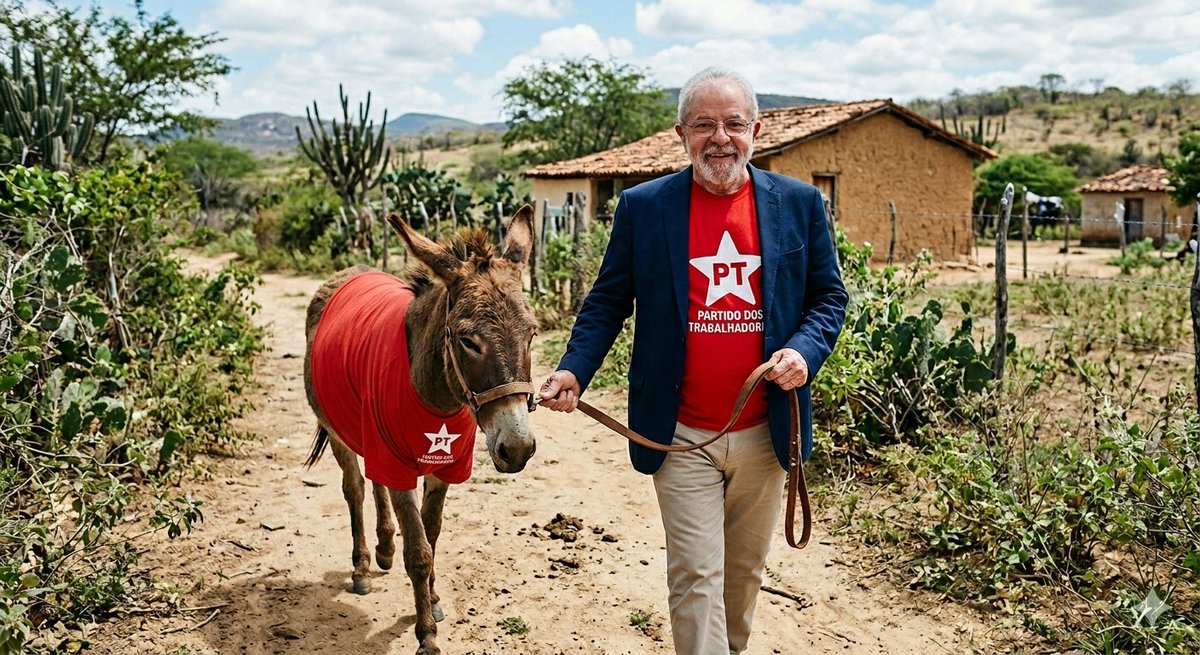 Reenancia's tweet photo. Lula e seu eleitor mais fraco. https://t.co/Lpcpc9E8L7