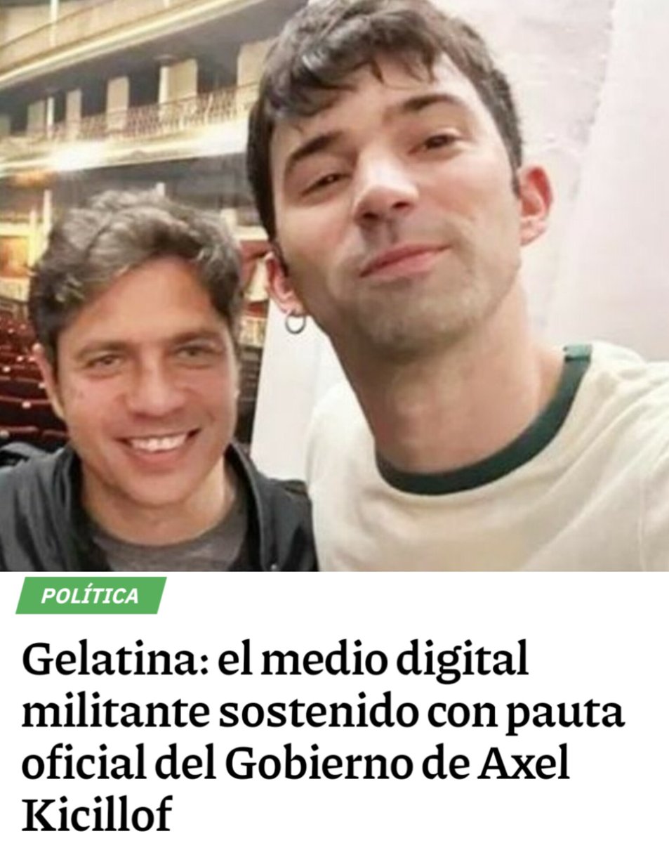 Kicillof le saca la comida a los más necesitados, para que no le falte la comida al novio de Lali. 

QUE PELIGROSO. QUE TRISTE.