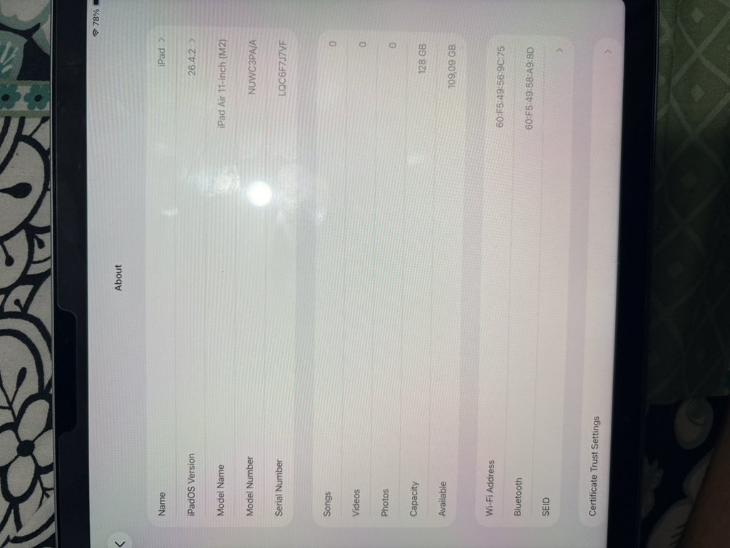 dambodumbo's tweet image. wts ipad air m2 128gb wifi only, set lengkap, price 7jt #zonauang #preloved