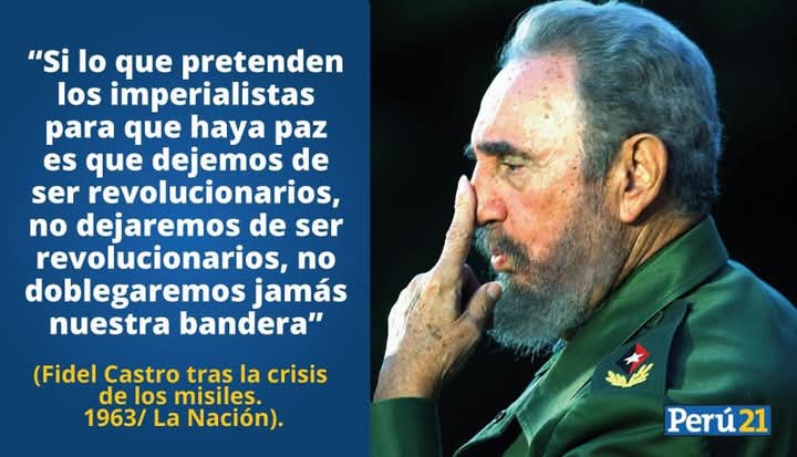 Los cubanos agradecemos las manifestaciones de solidaridad con la Revolución y decimos como sentenció el Apóstol, "Quién se levante hoy con Cuba, se levanta para todos los tiempos ".
#100AñosConFidel. <a href="/CubaMined/">MINED</a>
#CubaNoEstáSola. <a href="/dpestgo/">DGE Santiago de Cuba</a>
#CubaSoberana.
#CubaEstáFirme.