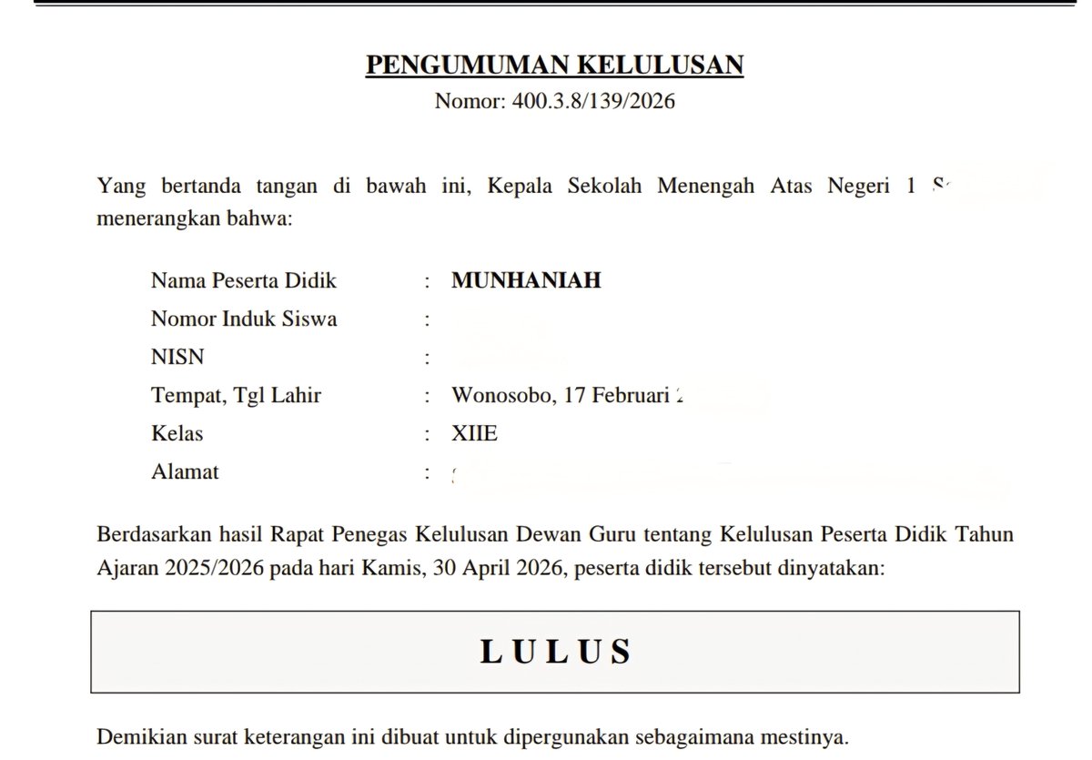 hani²⁶ || lolos snbp UNDIP tweet media