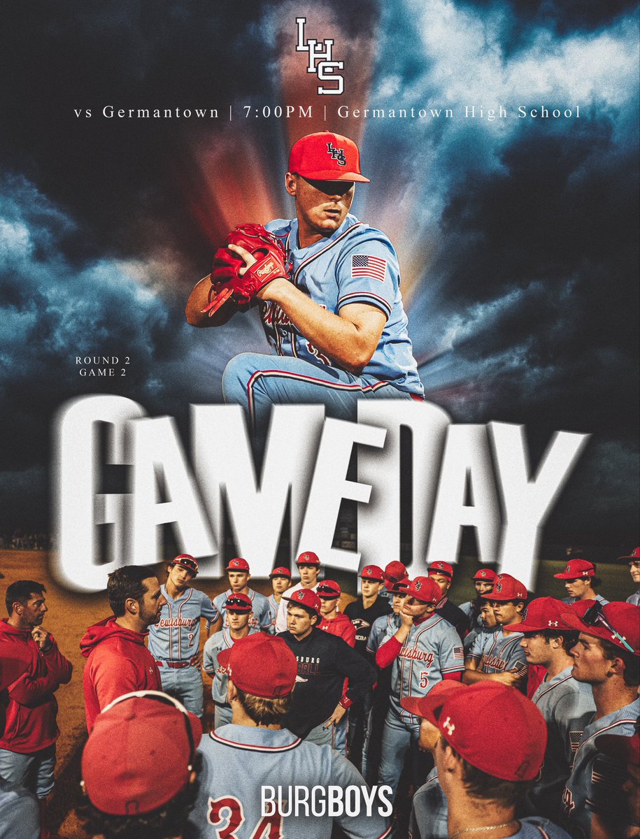 TheBurgbball's tweet photo. 🚨Gameday🚨

Your Patriots make the trip to Germantown tonight for game 2 in the best of 3 series. First pitch is set for 7pm @TheBurgSports 

#writethebook https://t.co/7vI6AyxUH8