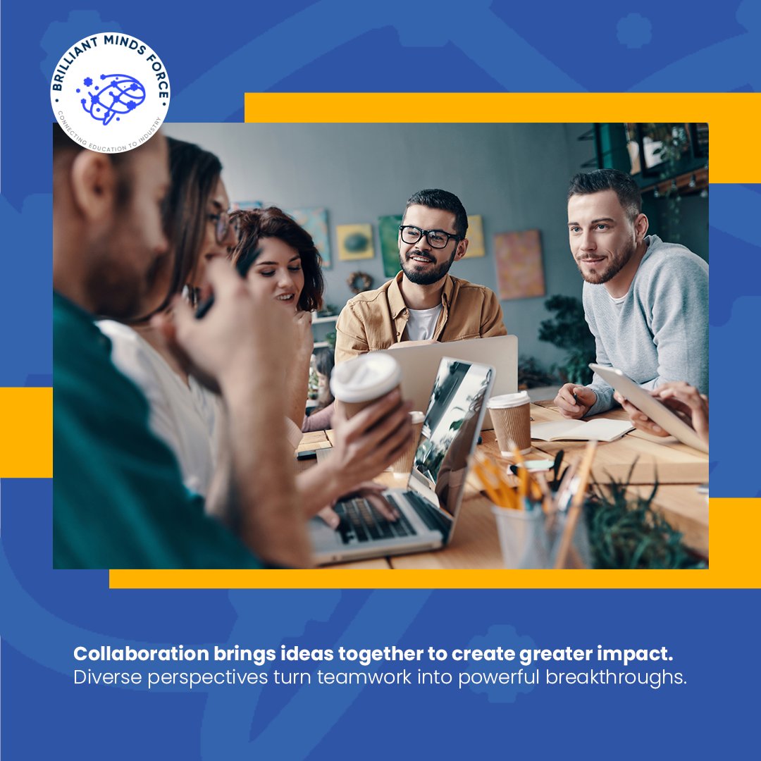 BrilliantMindsF's tweet image. Collaboration brings ideas together to create greater impact.
 Diverse perspectives turn teamwork into powerful breakthroughs.
#Collaboration #Teamwork #StrongerTogether #BrilliantMindsForce