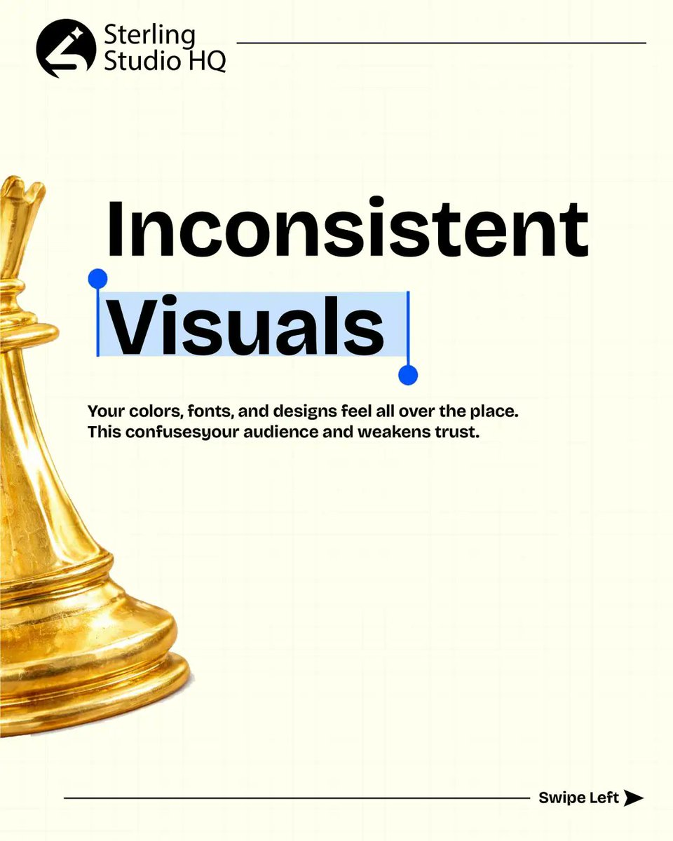 Sterlingstudio_'s tweet image. Is your brand working for you, or against you? 📉

Your visual identity is often the very first handshake you have with a potential client.

Ready to build a brand that actually scales? Let’s work.⚡️

#branding #rebrand #graphicdesign #brandidentity #visualidentity #marketingtips