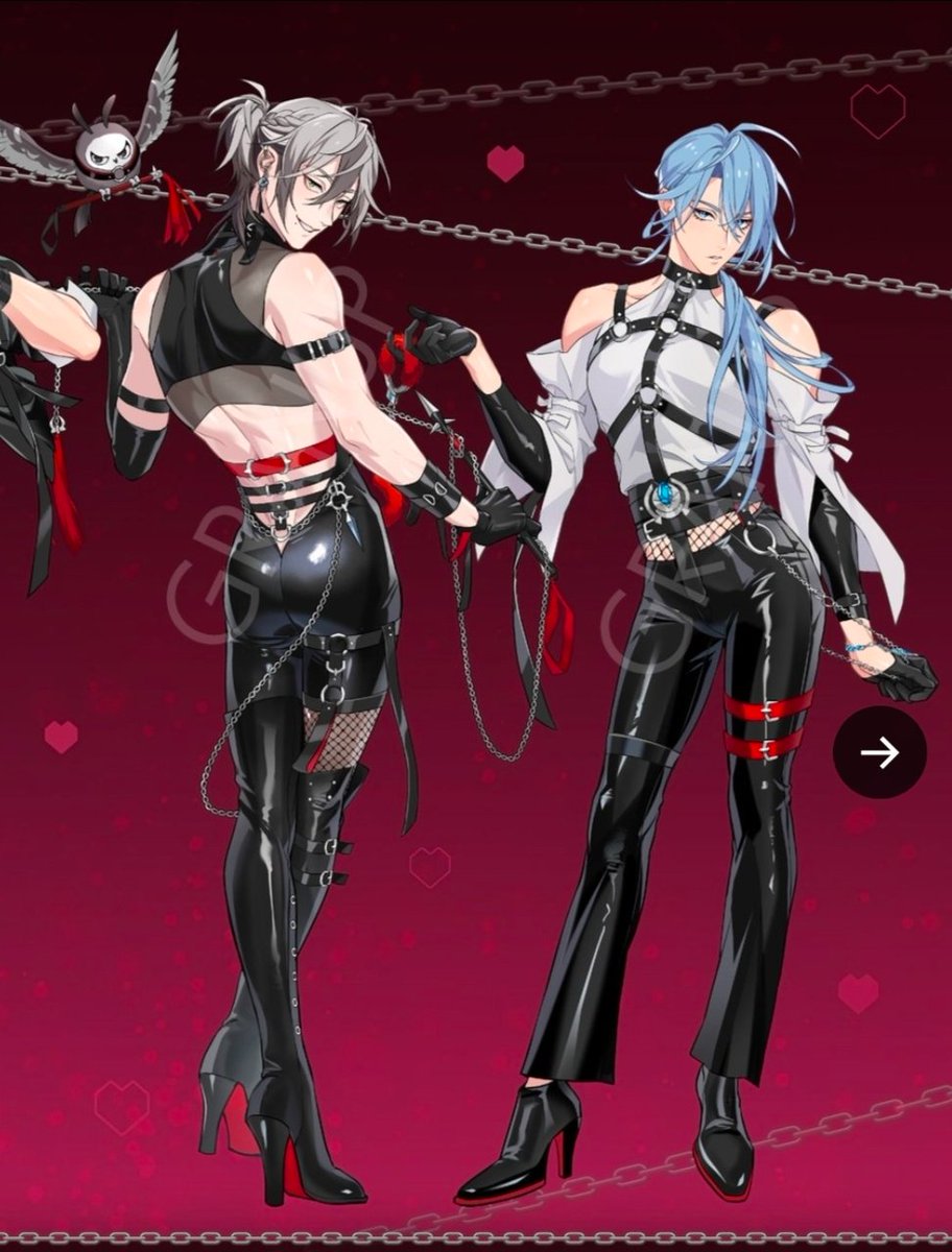 LuckyStsrs's tweet photo. Rei and Edmond are positioned so perfectly to be edited together byt I don't feel like dealing with the mess that separating all those chains.... I'm sorry my love you must love eachother from afar... https://t.co/JO6VVYlejA