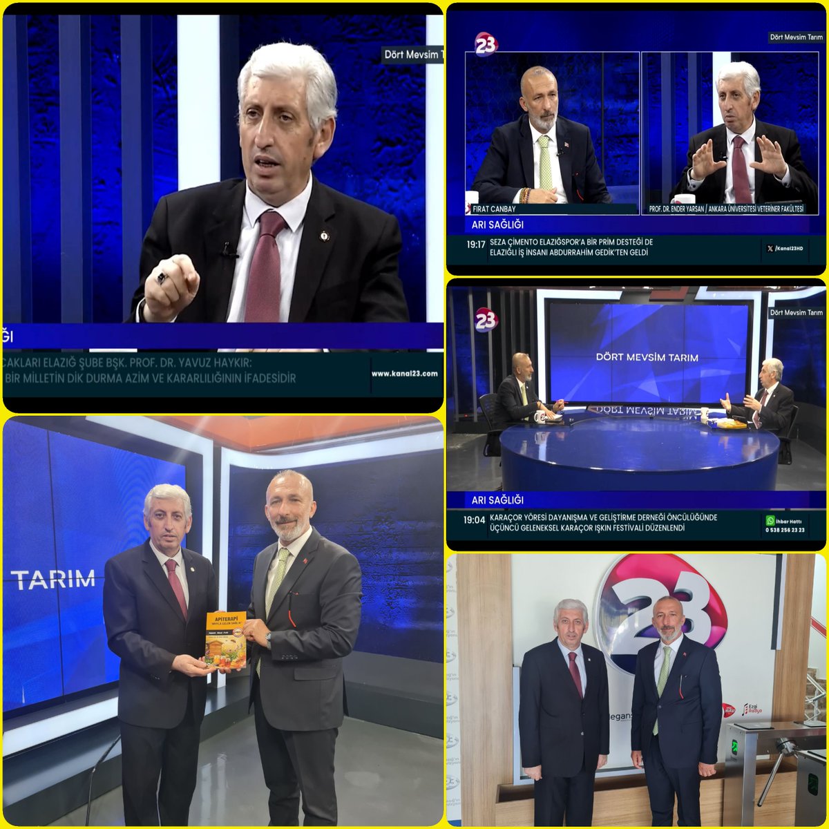 enderyarsan's tweet photo. Kanal 23 TV de yayınlanan "Dört MevsimTarım" programında Arı Sağlığını konuştuk. 
Program linki:
https://t.co/XAUAG82ARj https://t.co/d2MCwX1bMX
