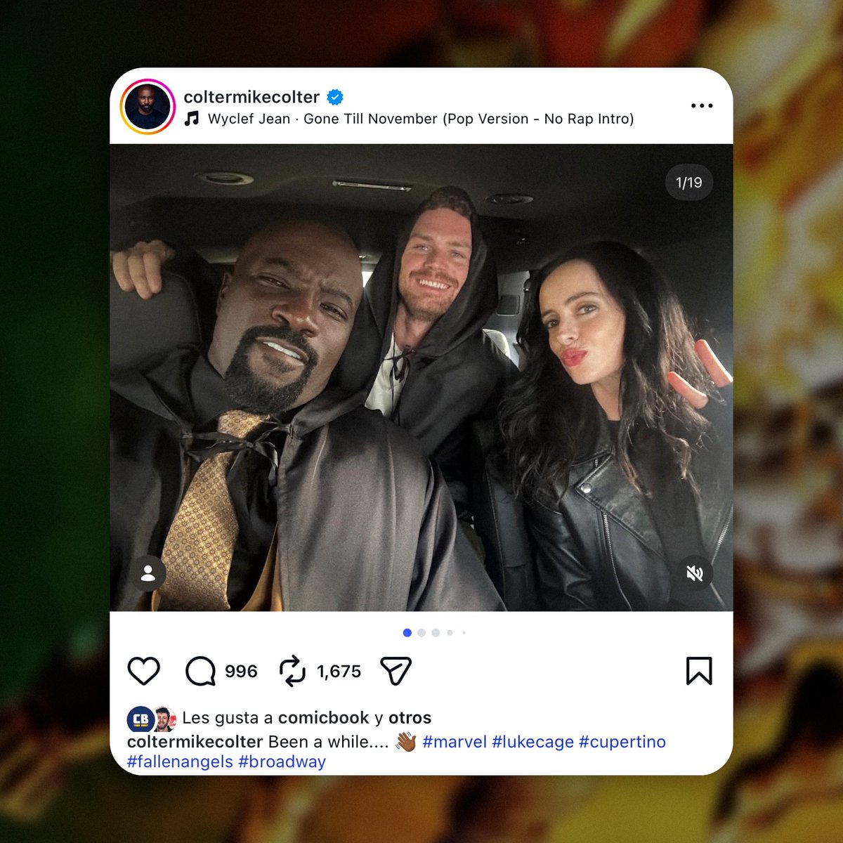 reactiontimemx's tweet image. Mike Colter confirmó a través de un post en su Instagram que tanto él como Finn Jones regresarán como Luke Cage y Danny Rand en la tercera temporada de #DaredevilBornAgain .

Incluso, spoileó el final de la segunda temporada 😅