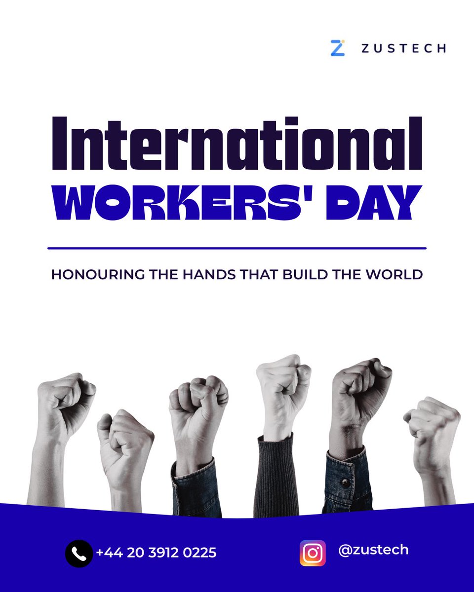 zustech's tweet photo. Today we celebrate you, your hard work, dedication, and the value you bring to Zustech every day.

Your effort drives our growth, and we’re proud to build the future with you.

Happy International Workers’ Day. https://t.co/39AWWGiJyO