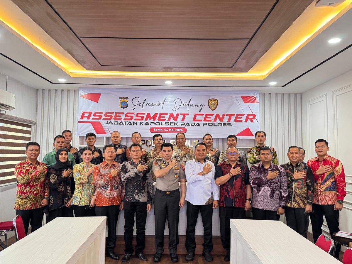 PoldaSdm1871's tweet image. Kegiatan ASSESSMENT CENTER jabatan Kapolsek T.A 2026

#assessment #kapolsek #sdmpolri #poldasumut #polisiindonesia