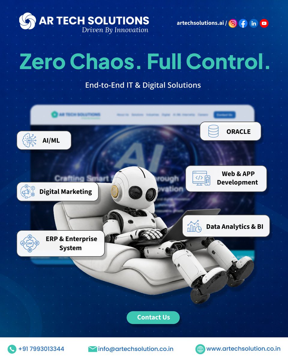 artechsolutions's tweet image. Zero Chaos. Full Control. But be honest
Is your business running smoothly or just managing the chaos? 
We help you fix that.
Drop a “READY” for  smarter systems for your business.

#SmartBusiness #Automation #ITSolutions #growthmindset #ARTechSolutions #DigitalTransformation