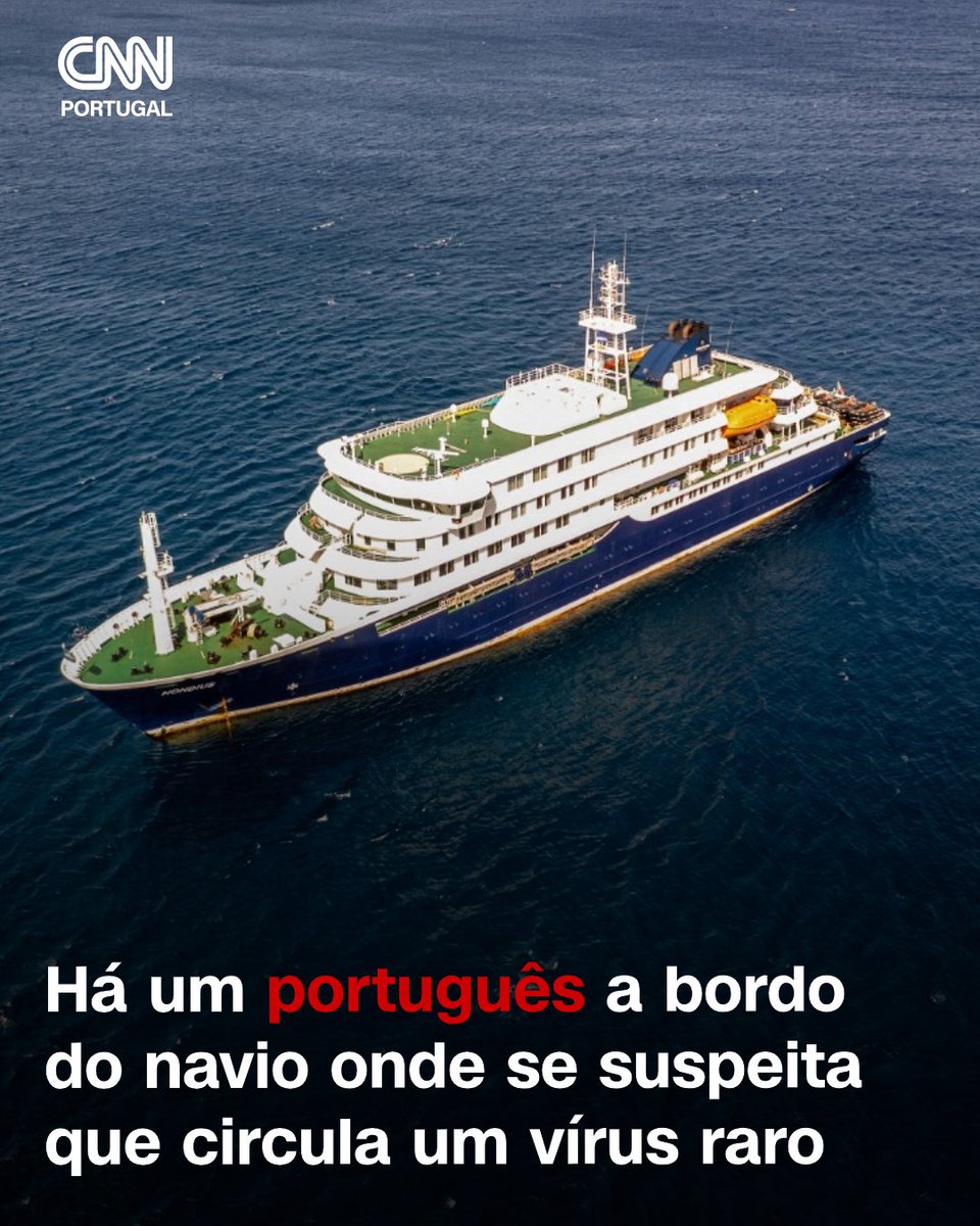 cnnportugal's tweet photo. Cerca de 150 pessoas estão a bordo do navio, sendo que já foram confirmadas três mortes.
#hantavirus #saude #navio #caboverde https://t.co/yi2mybUTYS