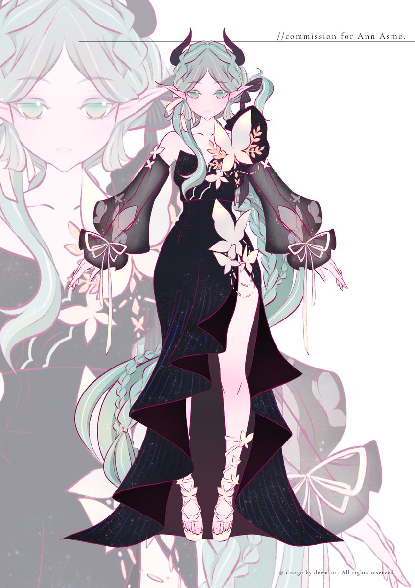 DeemLitt's tweet image. Commission for Ann Asmo.

#commission #design #OC