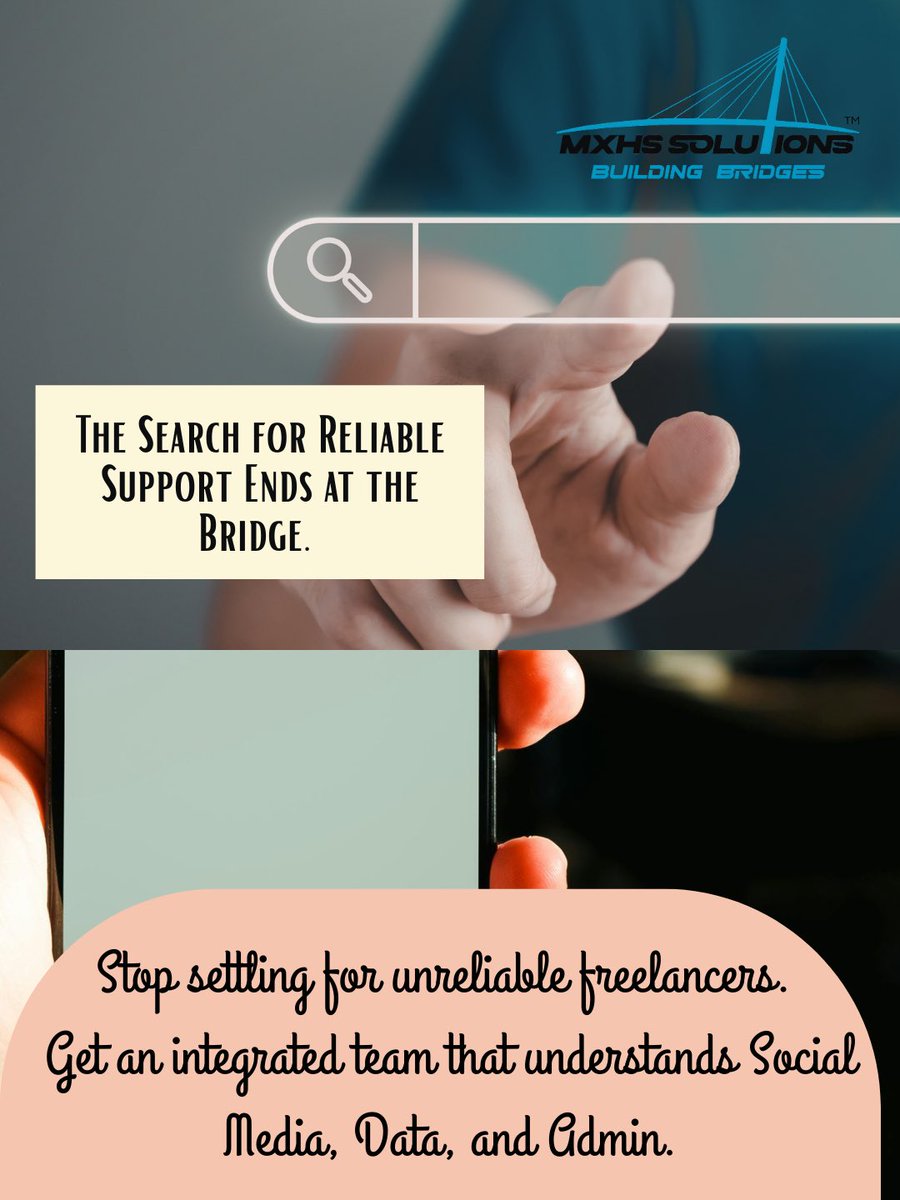 mxhssolutions's tweet image. Stop juggling freelancers.
Start building with a reliable team. 🚀

#BusinessSupport #Growth