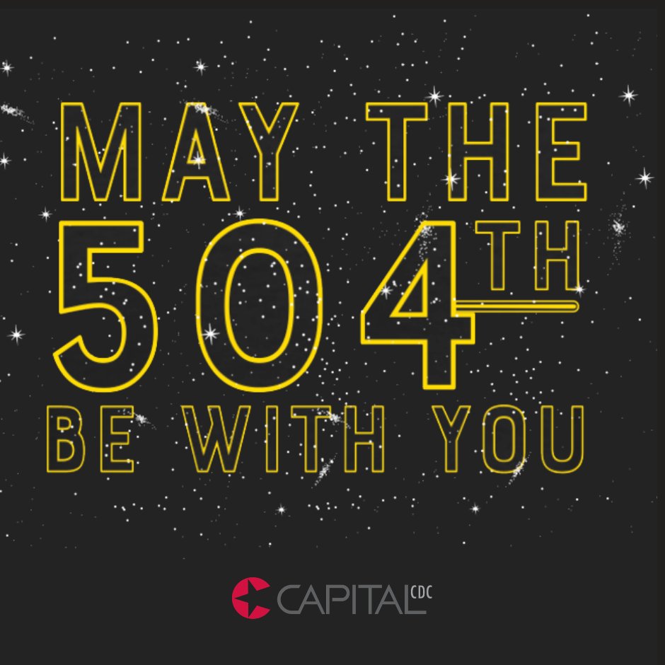 CapitalCDC's tweet photo. May the 504th be with you. Happy "504" Day! #SBA504 https://t.co/rP3B1jyMO2