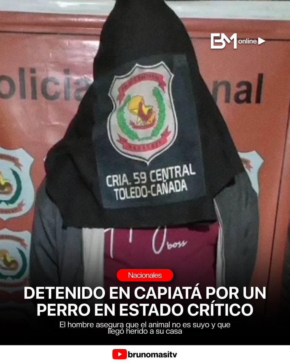 Un hombre de 42 años fue aprehendido tras la denuncia de un activista por el deplorable estado de salud de un perro encontrado en su propiedad. 🐾🚨

El detenido se defendió ante las autoridades afirmando que el can no le pertenece y que llegó a su domicilio hace unos días con