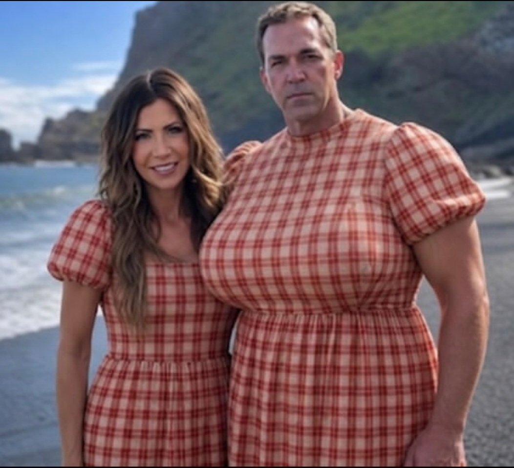 ClaudetteGGibs1's tweet image. Kristi Noem better get out of that subsidized housing and give my grandma her tablecloth back.