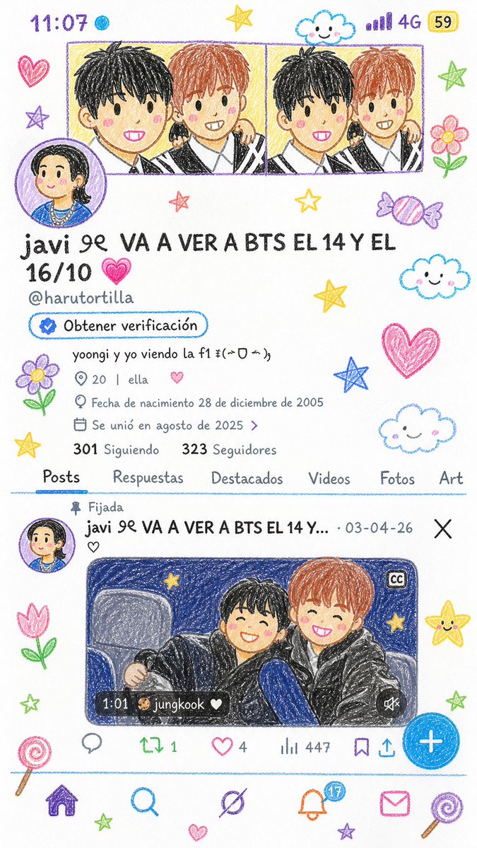 javi 𝜗ৎ VA A VER A BTS EL 14 Y EL 16/10 💗 tweet media