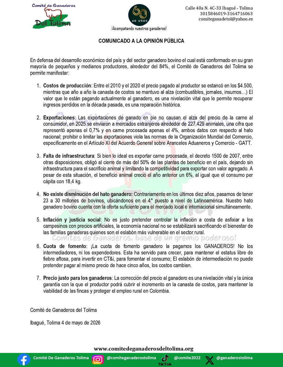 comiteganaderostolima tweet media