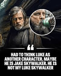 pikakarotto's tweet image. Nunca entendí por qué le pidieron a Mark Hamill interpretar a Jake Skywalker si su papel es Luke Skywalker