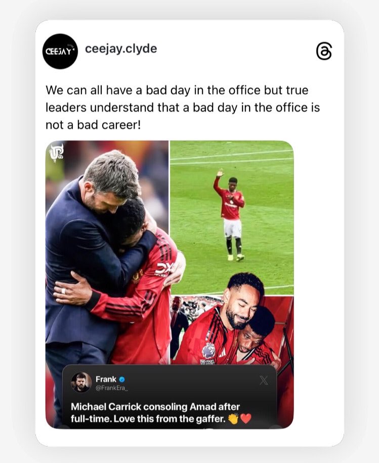 CeejayClydeSA's tweet photo. We can all have a bad day in the office but a true leader understands that a bad day in the office is not a bad career! https://t.co/tf1QKwgSZu