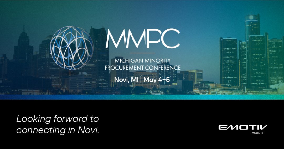 EmotivMobility's tweet photo. On the floor at MMPC in Novi. Supplier strategy, AI, tariffs, supply chain security, and future mapping are all part of the same conversation today. That says a lot about where manufacturing is headed. #MMPC2026 https://t.co/iHulyzUZ6C