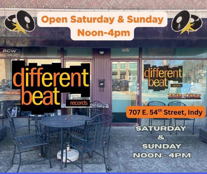 IndySMM's tweet photo. Different Beat Records: hidden gem in SoBro. #iykiyk https://t.co/5peMNXflHe
