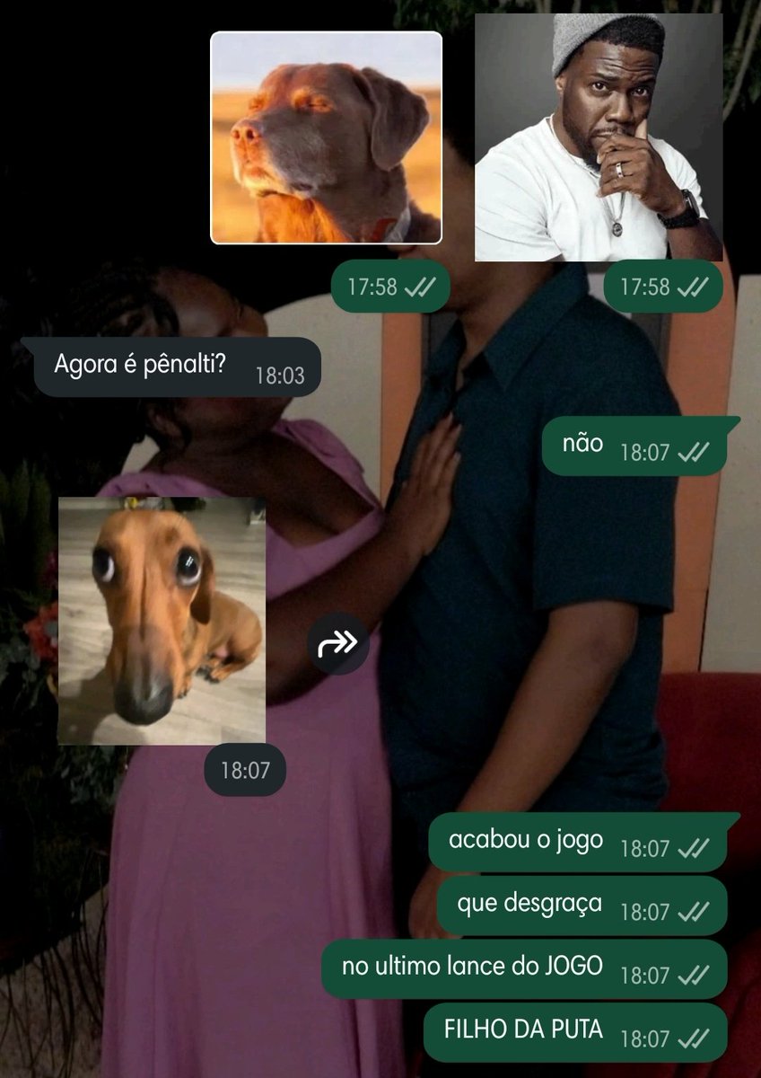 Pelo menos ela achou que seriam pênaltis...