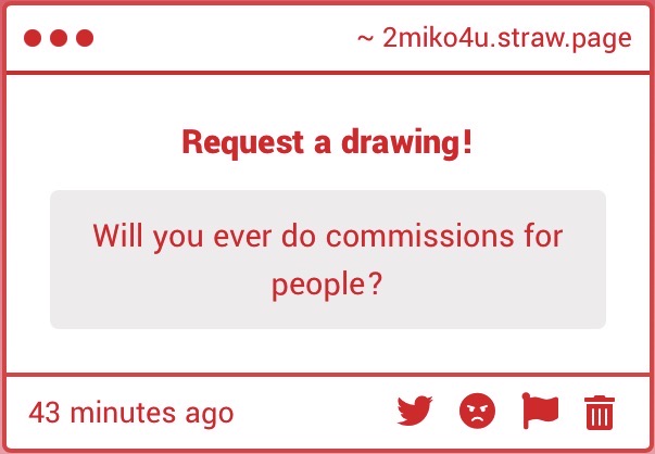 Miko (comms open) tweet media