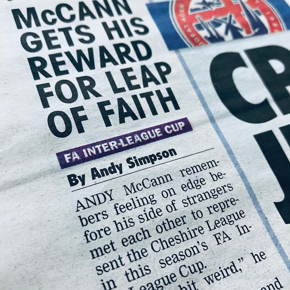 simmo_on_sport's tweet photo. Brilliant to listen to manager @mccannandy1978 share the story of how @CheshireFL have reached next weekend's FA Inter-League Cup final.

Good luck to him, @Coleman1788, and @SStaniford against Herts County Senior League on Saturday.  

Preview in the latest @NonLeaguePaper. https://t.co/NSCEMwuVx0