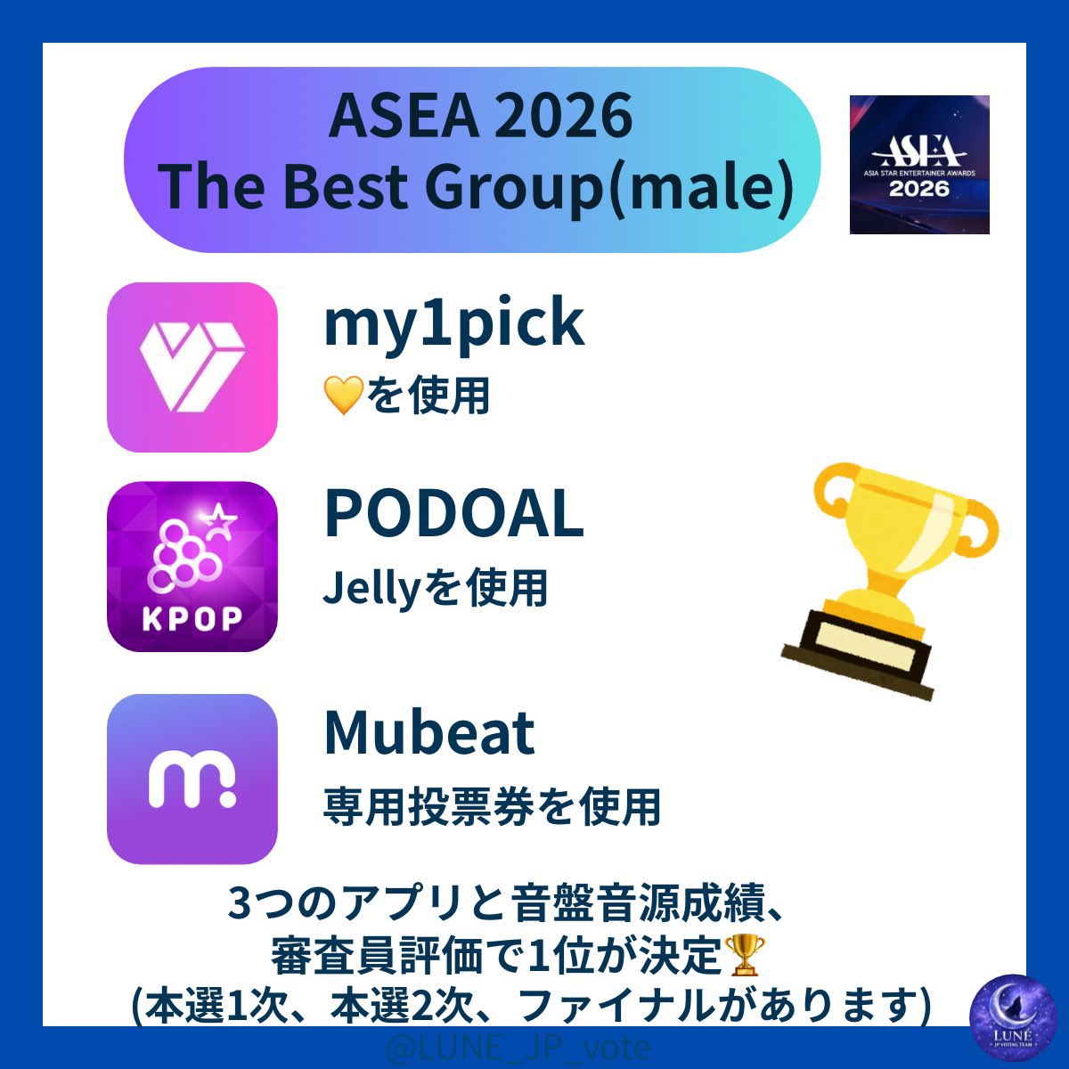🌙LUNÉ JP VOTING TEAM tweet media