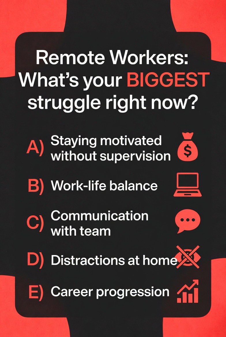 byIrisA_0's tweet image. Reply with your letter. Honest answers only 🔥
#RemoteJobs #WorkFromHome #JobSeekers