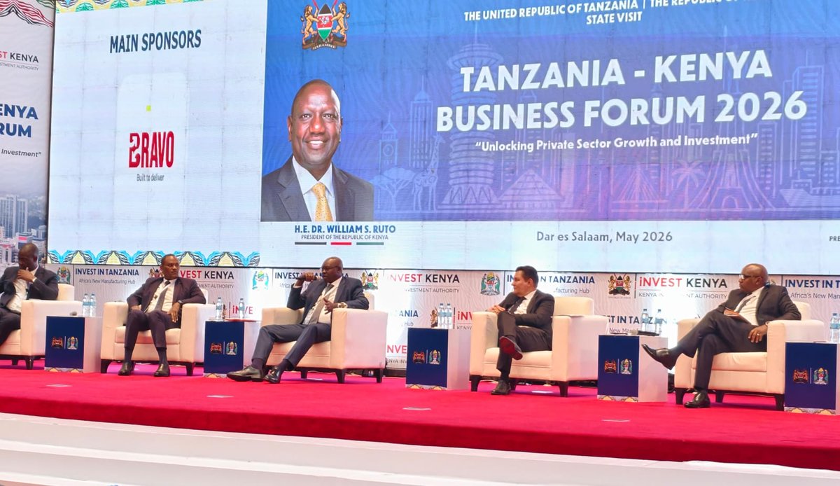 kenya_chamber's tweet photo. The Kenya National Chamber of Commerce and Industry (KNCCI), led by President Erick Rutto, participated in the Tanzania–Kenya Business Forum held in Dar es Salaam. KNCCI highlighted the strong bilateral trade relationship, noting trade had surpassed USD 1 billion, while emphasizing untapped potential for expansion. The Chamber advocated for removal of non-tariff barriers affecting cross-border trade and proposed the transition from One-Stop to Non-Stop Border Posts to enhance efficiency. KNCCI reaffirmed its commitment to deepening private sector collaboration, promoting investment partnerships, and supporting regional integration to unlock greater economic value for both Kenya and Tanzania. @DrErickRutto