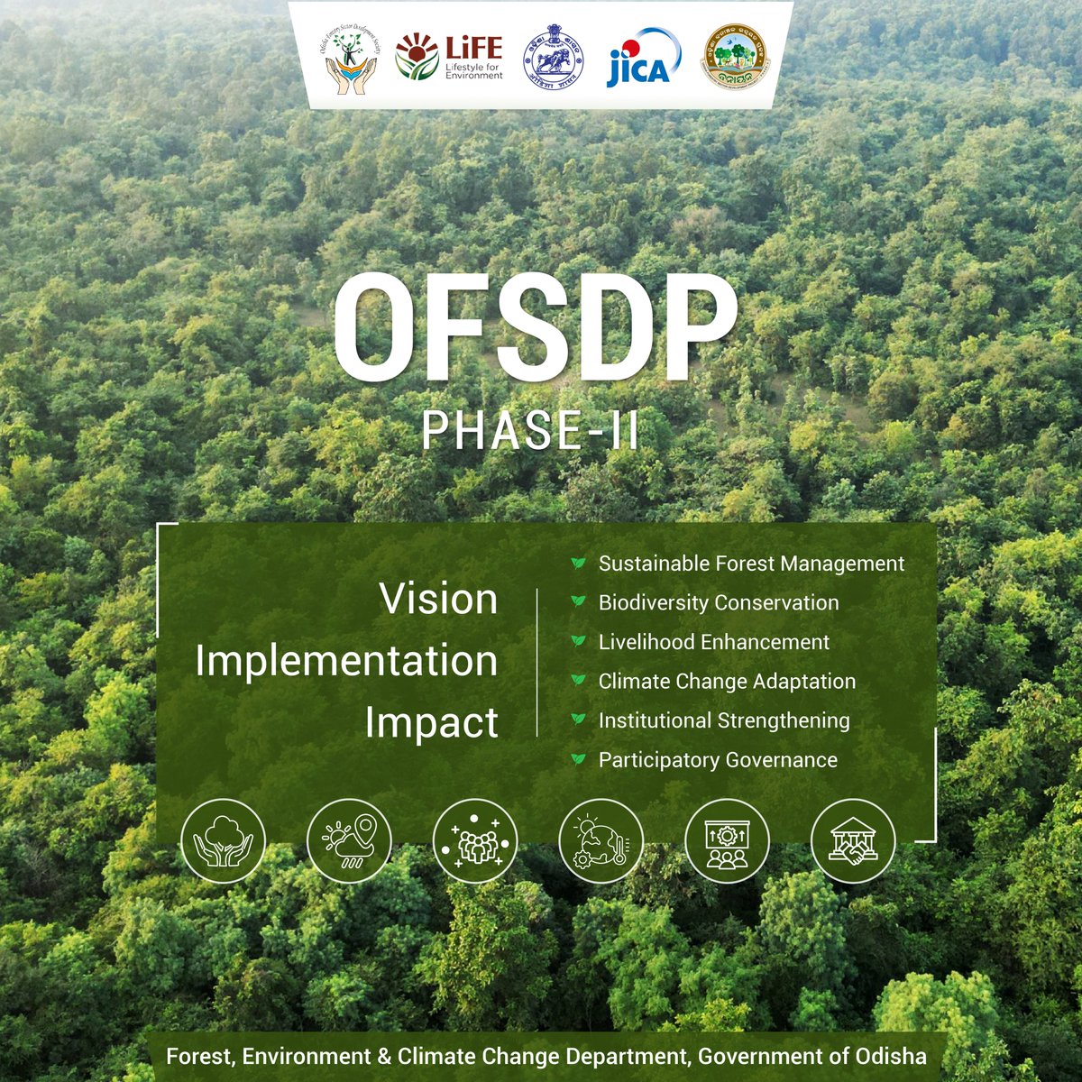 OFSDS_Projects's tweet photo. #OFSDP is transforming #OdishaForestry landscape through Sustainable #ForestManagement & Biodiversity Conservation, while enhancing Livelihood opportunities for forest communities. It strengthens Participatory Governance, building resilient ecosystems for inclusive growth. https://t.co/yCLSKw0bDS