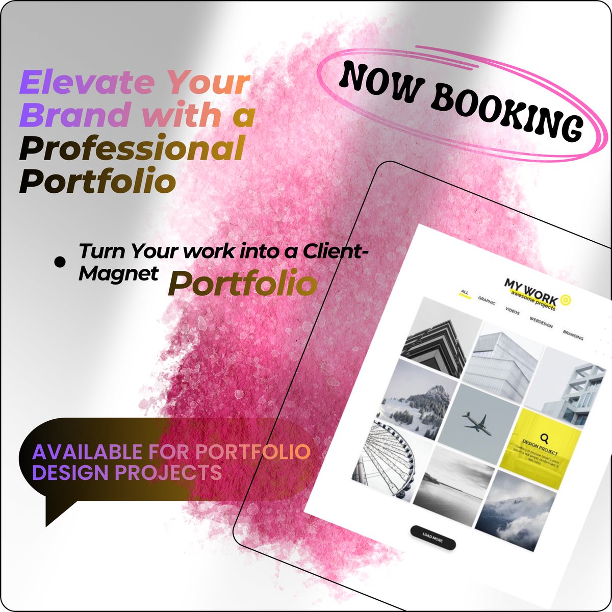 Just_peluu's tweet image. Stop showing your work. Start selling it.
Your portfolio should attract clients not confuse them. 📩 DM me to build yours 

#GraphicDesigner #PortfolioDesign #PersonalBranding #FreelancerLife #CreativeBusiness