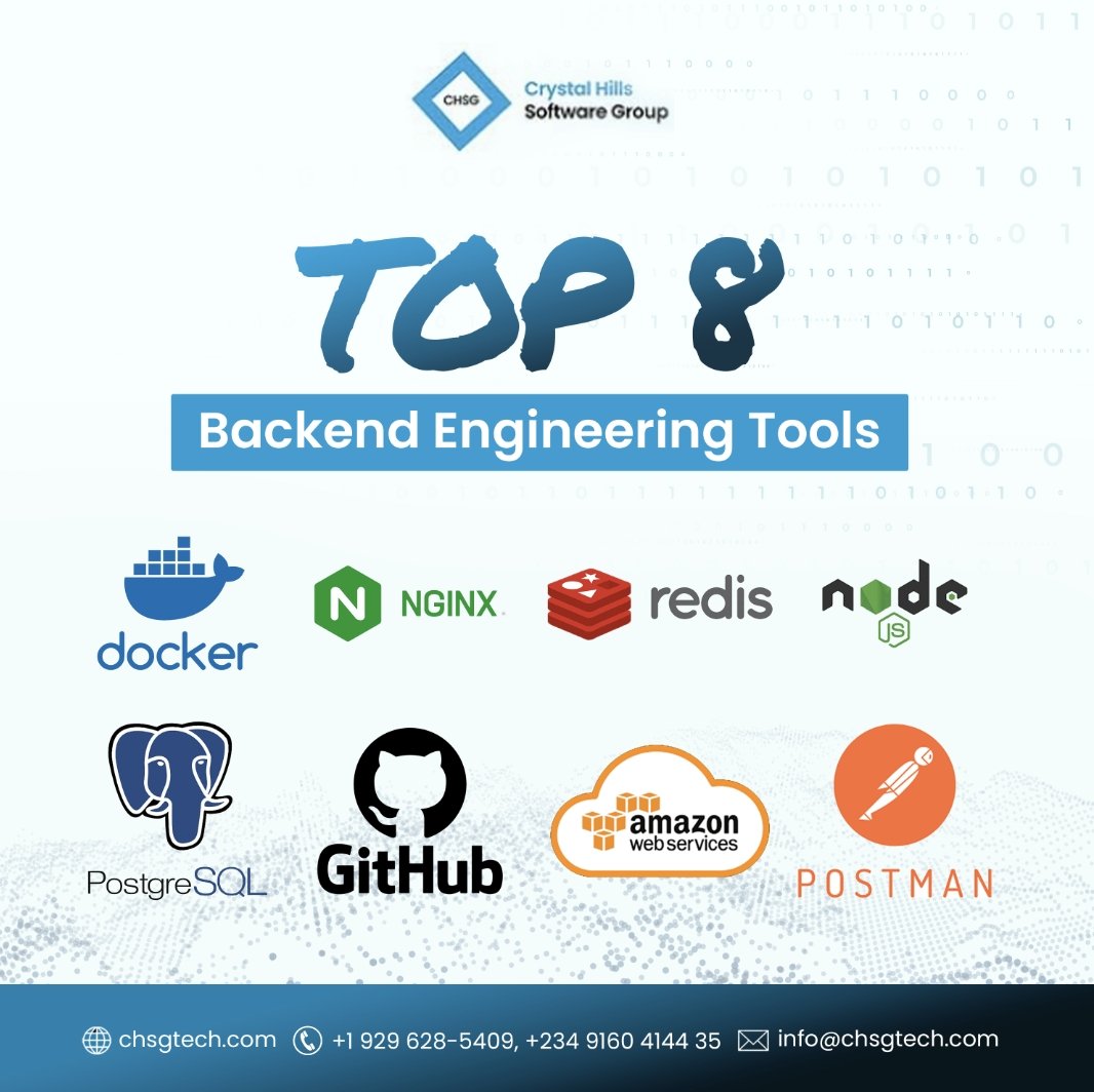 ChsgInc's tweet photo. Top backend engineering tools every developer should know:
Docker
NGINX
Redis
Node.js
PostgreSQL
GitHub
AWS
Postman

Strong backend = scalable, reliable systems.

Which one is your go-to? 
#Backend #DevTools #Tech #MeMeダンス https://t.co/ymoKpvsyDa