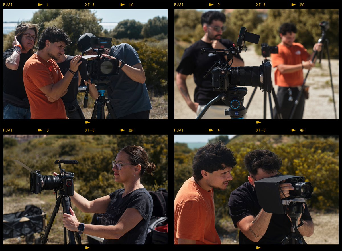 jfsanchezpanes's tweet photo. Fotografías realizadas a mis compañeros del Curso Profesional de Vídeo 2025/26 de la Escuela de Manuel Esteves, durante la grabación de un vídeo musical para el grupo Vestalia, dirigido por Antonio Morenilla.

#escuelame #cursoprofesionaldevideo #videomusical #vestalia #fujixt3 https://t.co/h5lAlTgSMa