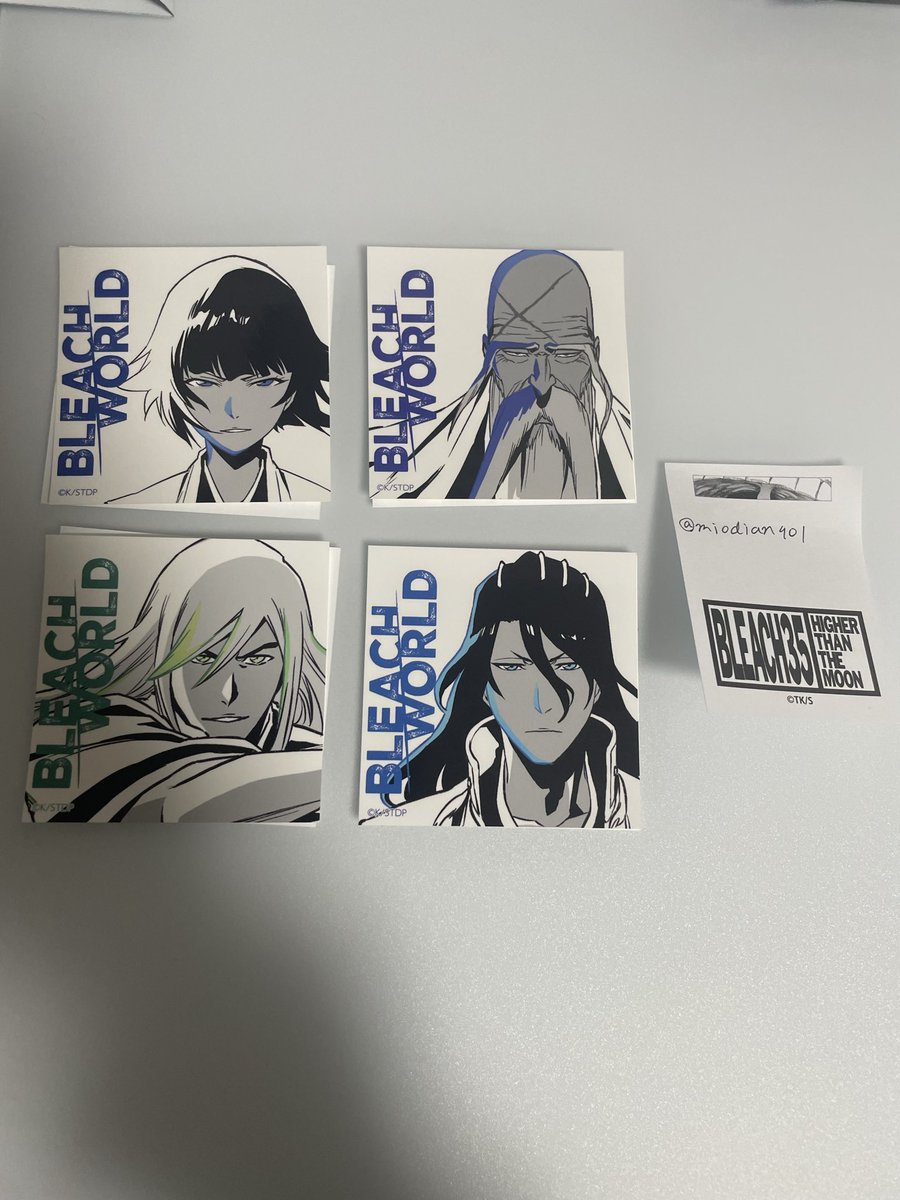 交換】BLEACH WORLD 凱旋 ①MINI GAME C賞ステッカー (求)涅マユリ (讓