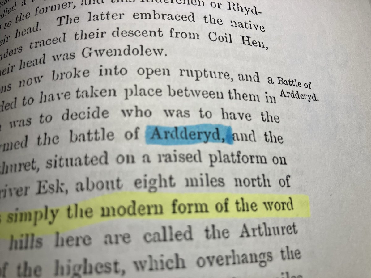 AdamArdrey's tweet photo. @Bruce_Fummey earliest reference to ‘Merlin’ at… see below. That’s why I know the story. Suggest you YouTube me. I am off to Arthur’s first battlefield in Argyll, in two weeks - thanks to Kurt, a German scholar. https://t.co/Tk4Sc9cvtO