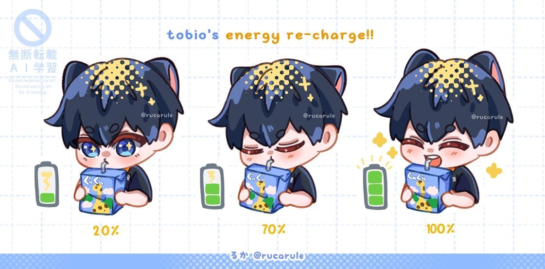 rucarule's tweet photo. energy recharge! ✨🥛 お疲れ様! 💙
#haikyuu #ハイキュー https://t.co/RfBGUH0E1k