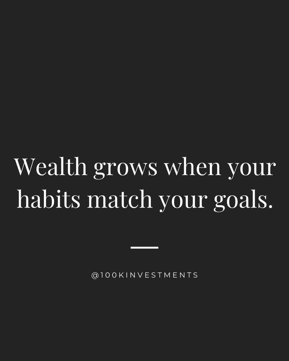 100kinvestments's tweet image. Align to Rise 💰 #WealthMindset #BuildHabits #FinancialFreedom #SuccessHabits