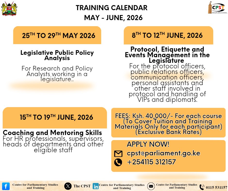 Centre for Parliamentary Studies and Training tweet media