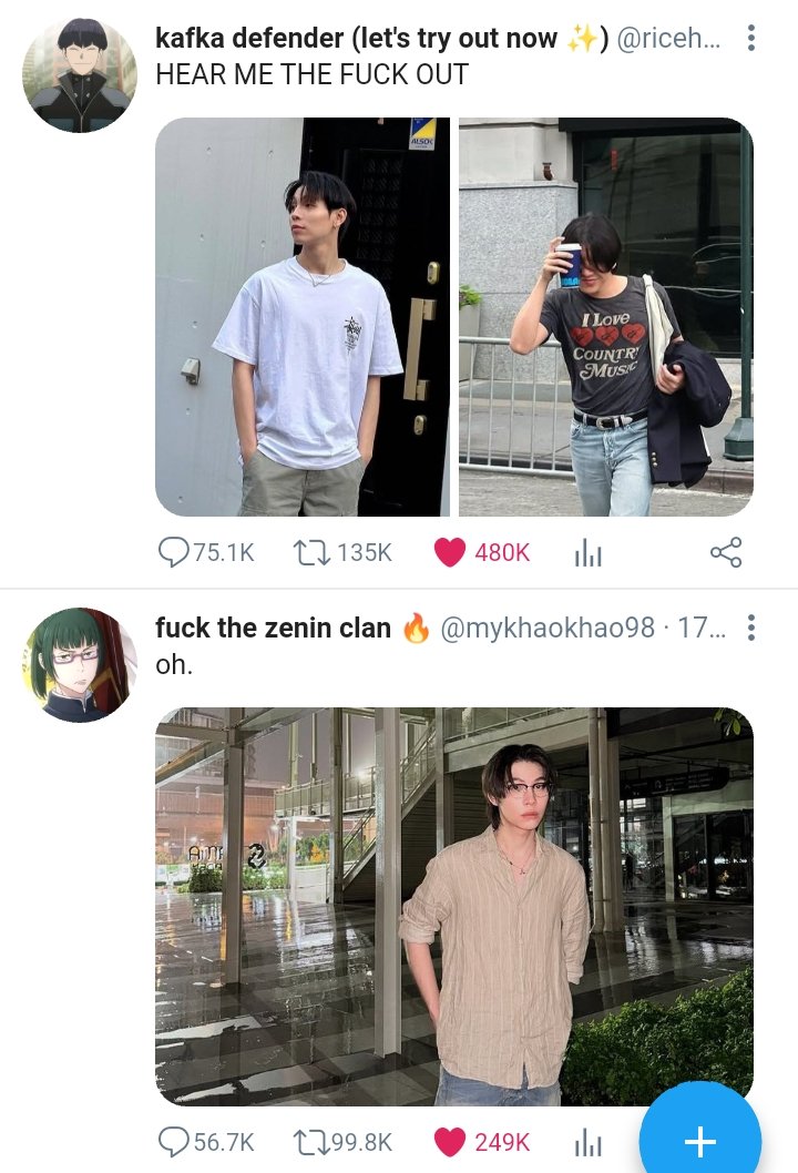 — oh baby, let's try 🔥

a #firstkhaotung prompt au where idol khaotung liked a fan's cooking video with let's try as the background music. chaos stirs up in the fandom the moment khaotung liked two of the same fan named first's posts.